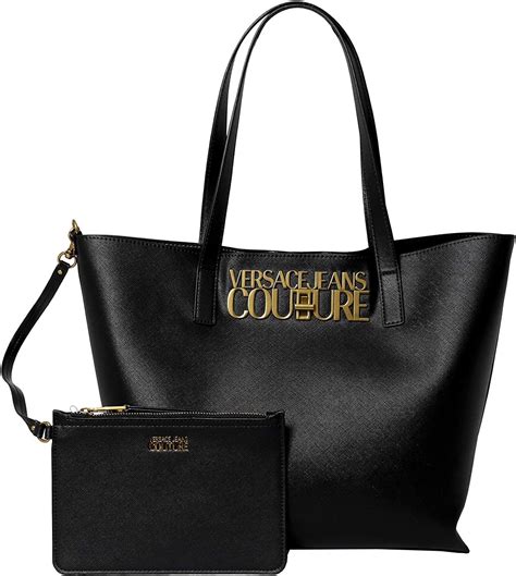 black versace tote bag|versace denim tote bag.